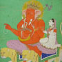 Ganesha with consort | c.1820 | Kangra school