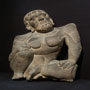 Stone Hercules | Grey Schist | 2nd Century, Gandhara Dynasty | Height:15.5 inches | Width:13.5 inches