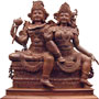 Shiva Parvati Teakwood
