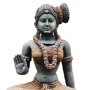 Wooden seated Parvathy - Antique finish | Height: 30 inches | Width: 16 inches