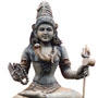 Wooden seated Shiva - Antique finish | Height: 30 inches | Width: 20 inches