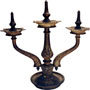 Three Prolonged Old Oil Lamp