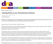 DNA - Antiquities as an investment avenue